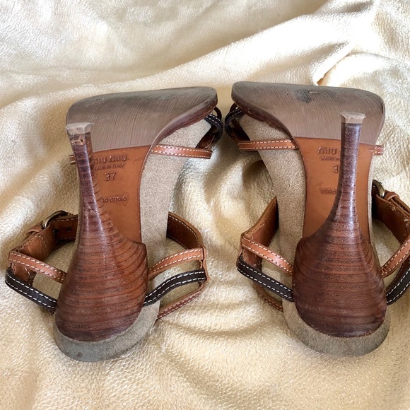 miu miu Vachetta sandals. - Picture 5 of 7